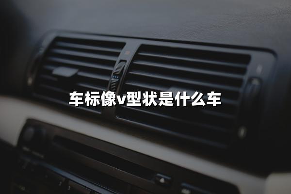 车标像v型状是什么车