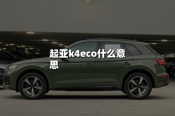 起亚k4eco什么意思